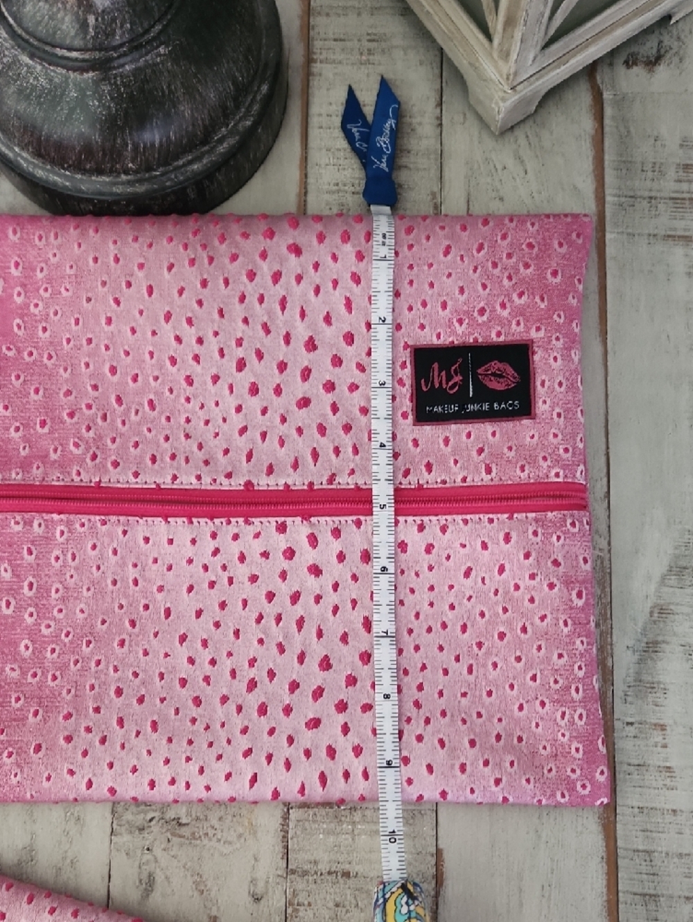 Makeup Junkie Bags Pink Cosmetic Pouch Trio with Tassel - Picture 3 of 11